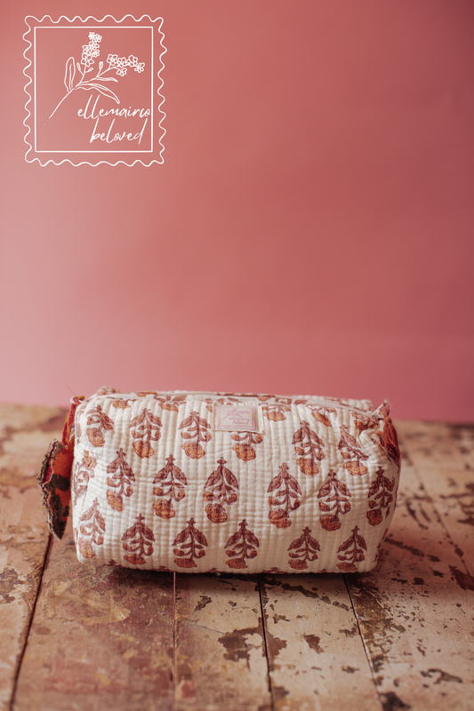 Jaipur Keepsake Cosmetic Bag - Sunwashed Petal
