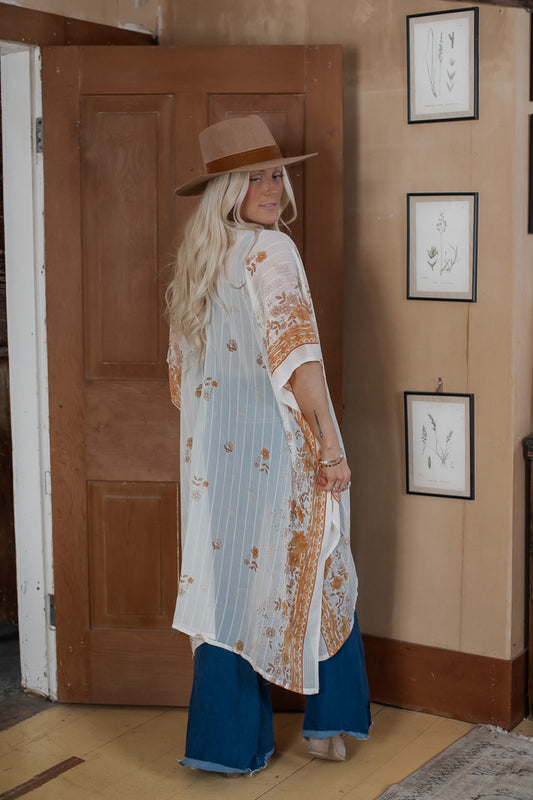 The Loved Textile Sari Duster - N