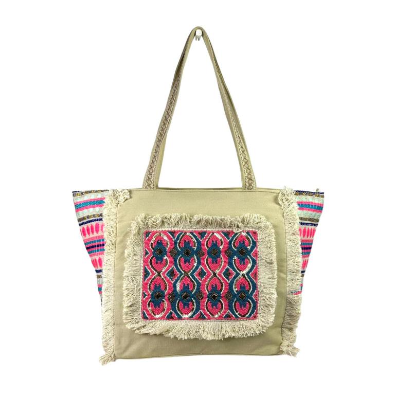 ELLEFLOWER - Crafted Cotton Market Bag