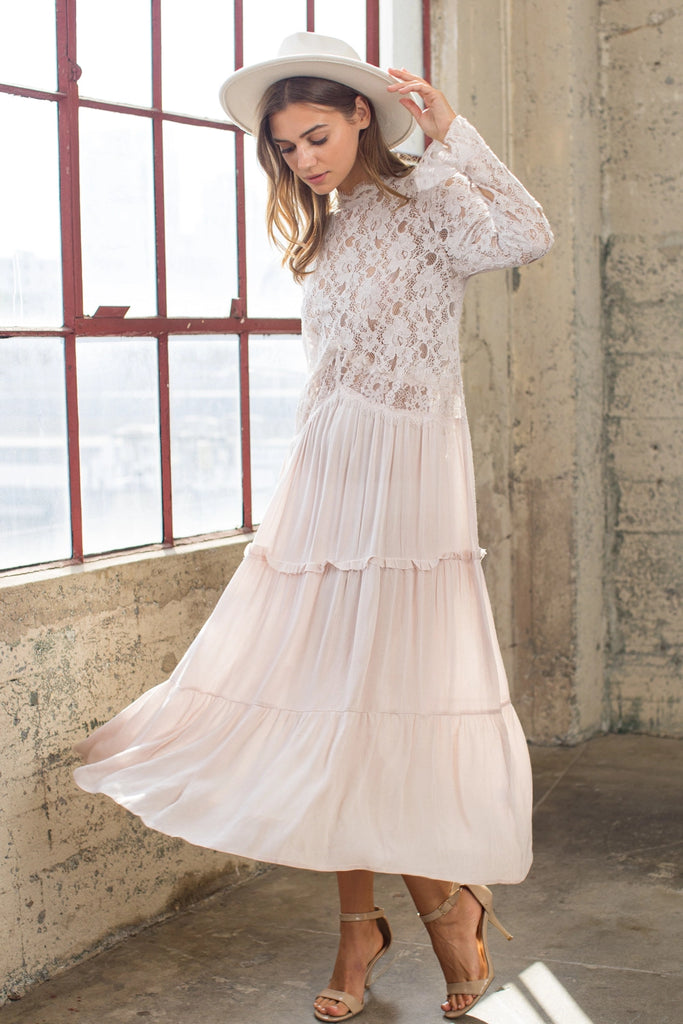 Elleflower - Victorian Lace Boho Midi
