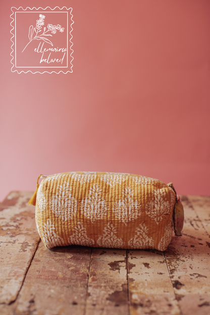 Jaipur Keepsake Cosmetic Bag - Marigold