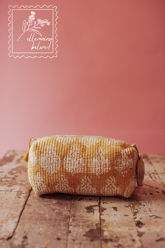 Jaipur Keepsake Cosmetic Bag - Marigold