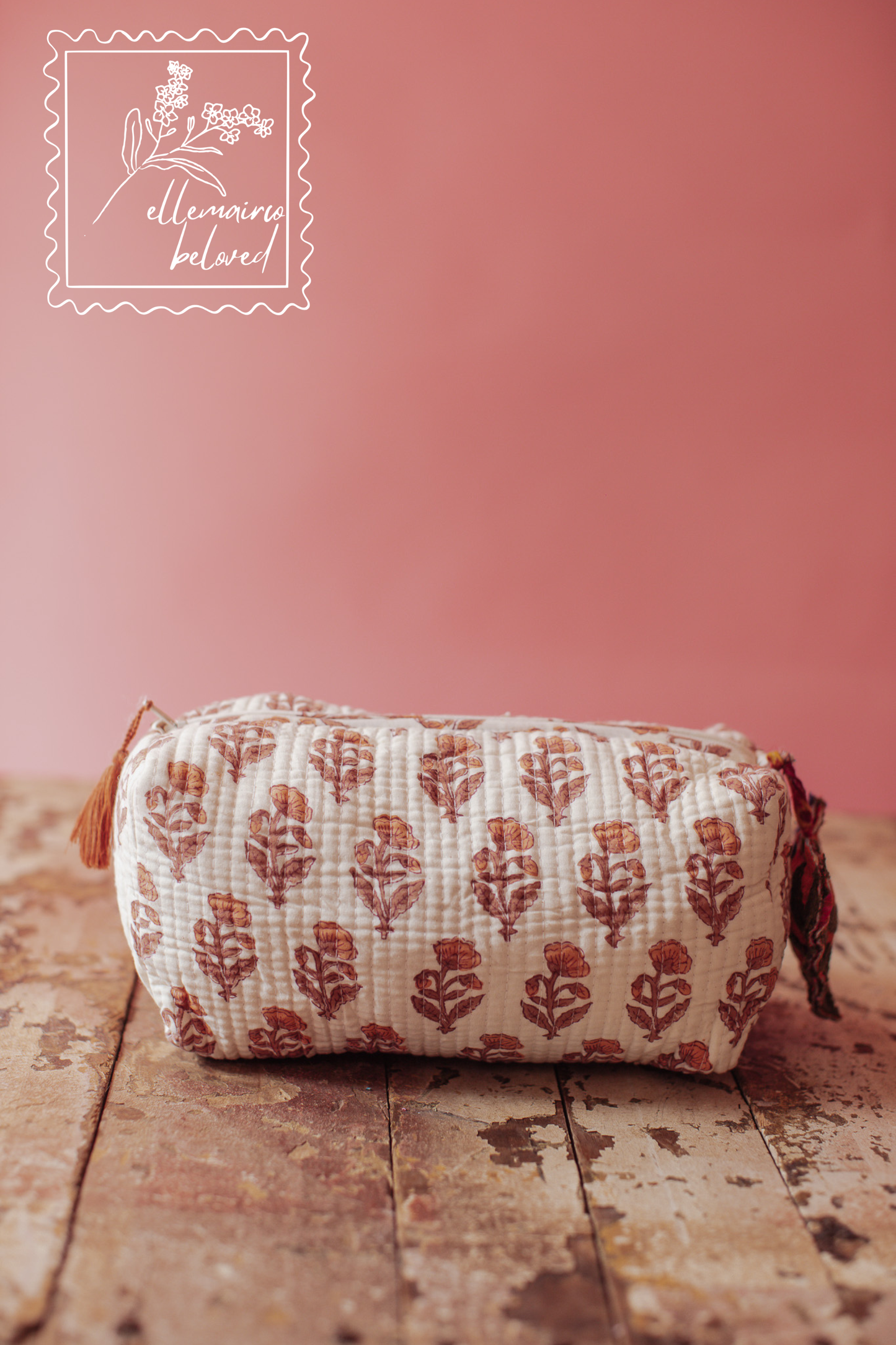 Jaipur Keepsake Cosmetic Bag - Sunwashed Petal
