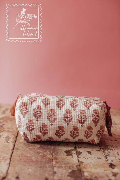 Jaipur Keepsake Cosmetic Bag - Sunwashed Petal