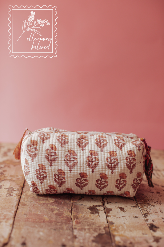 Jaipur Keepsake Cosmetic Bag - Sunwashed Petal