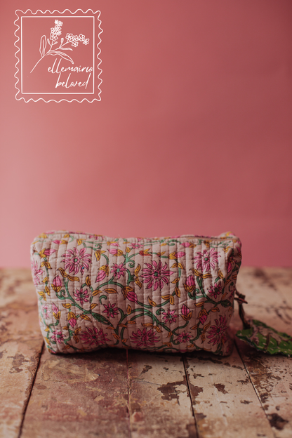 Jaipur Keepsake Cosmetic Bag - Emerald Bloom
