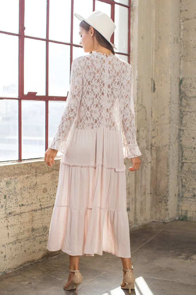 Elleflower - Victorian Lace Boho Midi