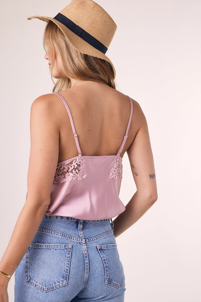 Elleflower - Lace & Layers Camisole - ROSE