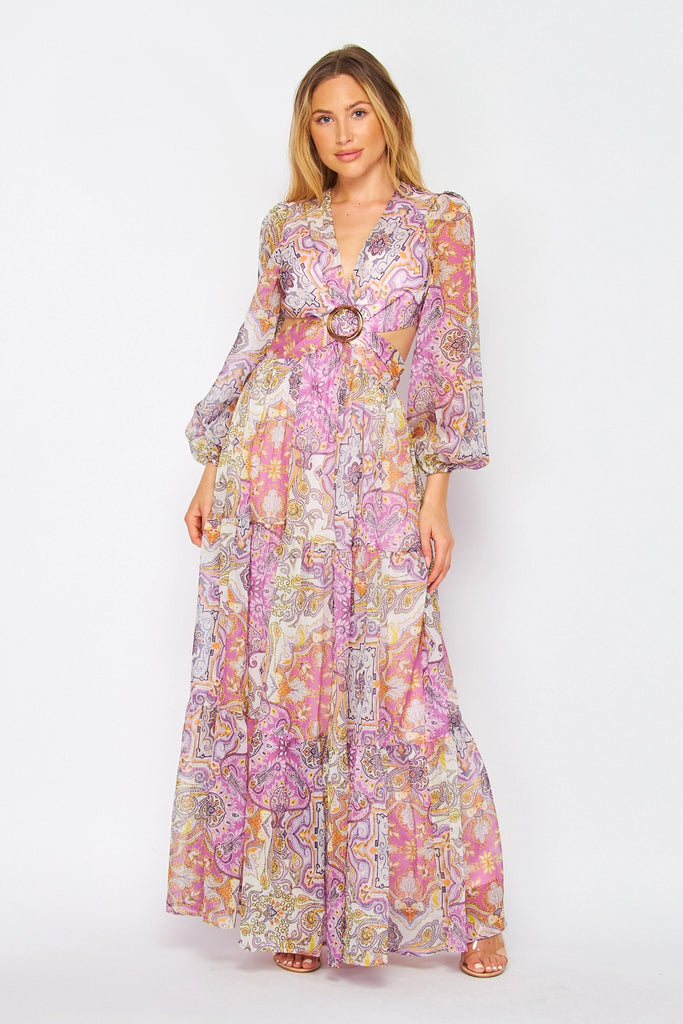 Elleflower - Paisley 70's Maxi