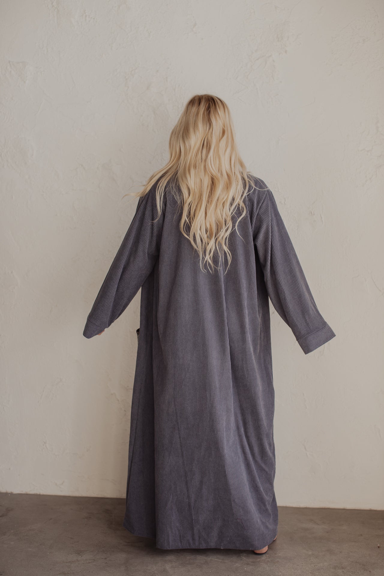 The Artist Duster- Slate Kantha