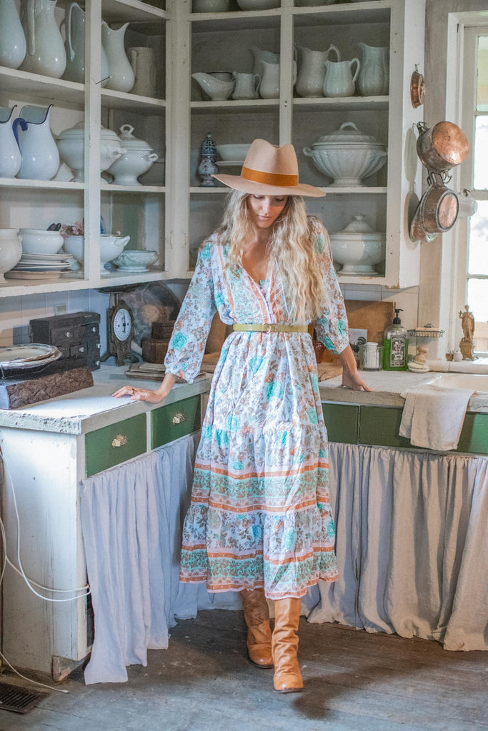 Elleflower - Flora Midi Dress - Seaside