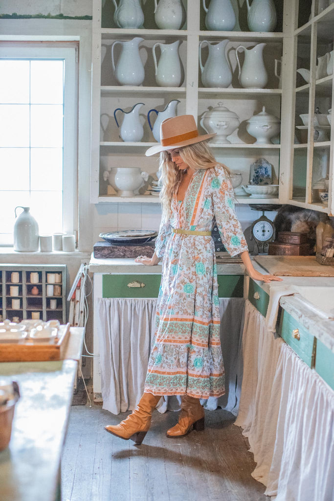 Elleflower - Flora Midi Dress - Seaside