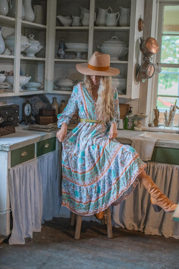 Elleflower - Flora Midi Dress - Seaside