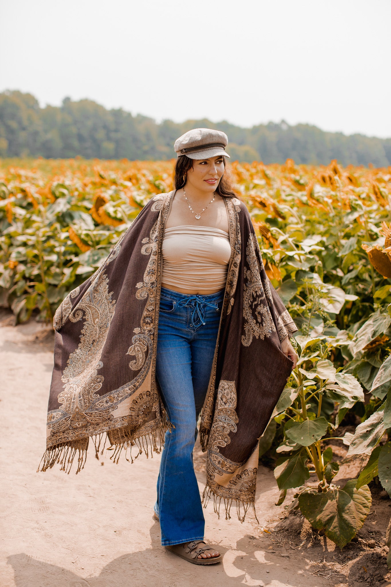 Swan Song Kimono- CHOCOLATE
