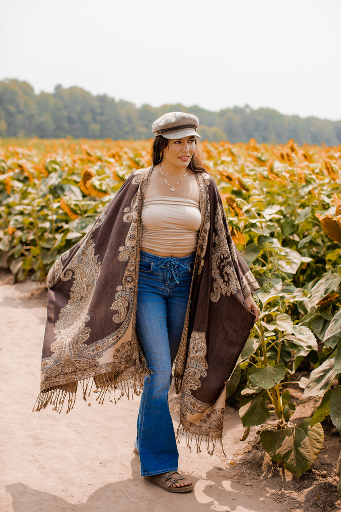 Swan Song Kimono- CHOCOLATE