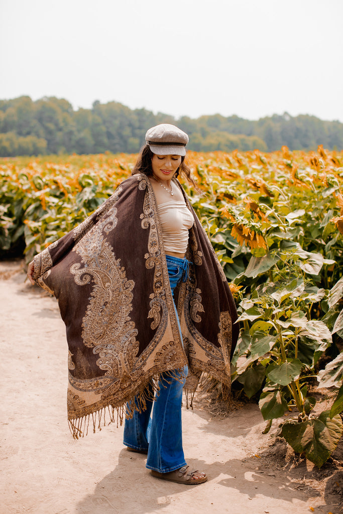 Swan Song Kimono- CHOCOLATE