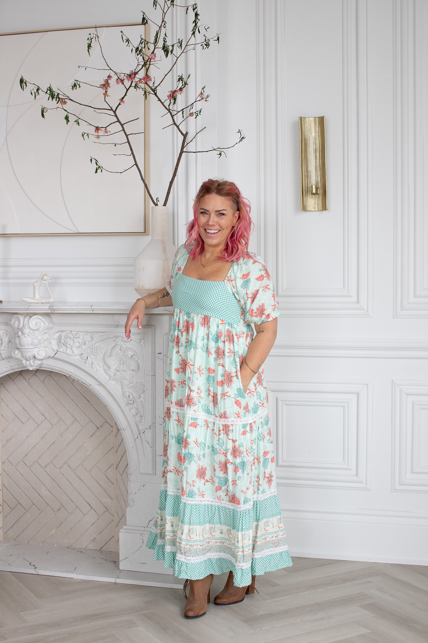 Oasis floral maxi dress 2025