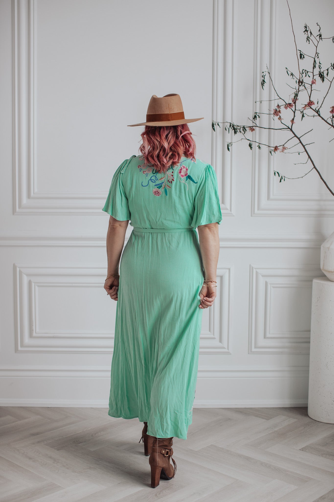 ELLEFLOWER - Tiffany Wrap Dress - AQUA