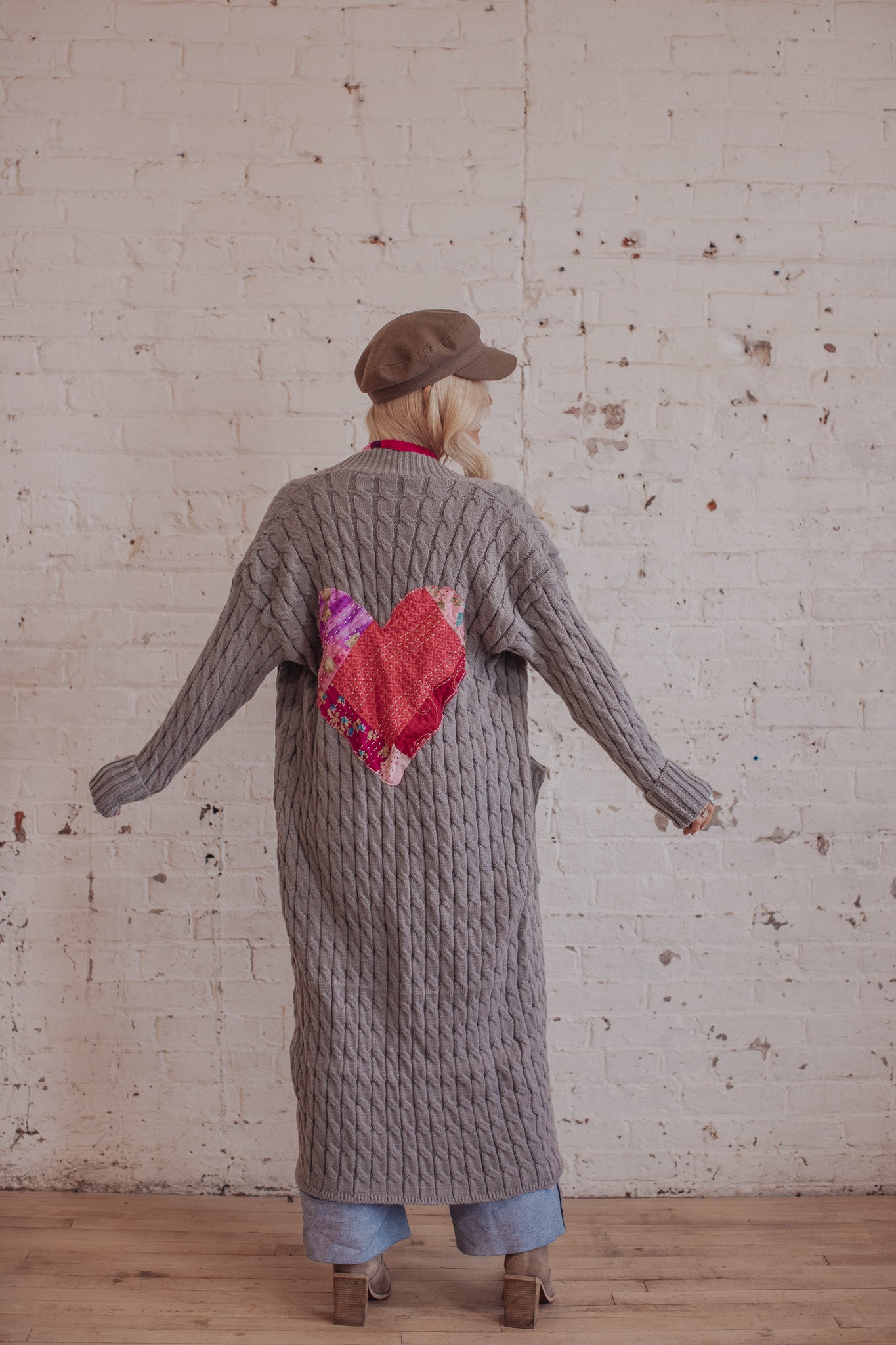 Cable Knit Sari Stone- 3- LRG