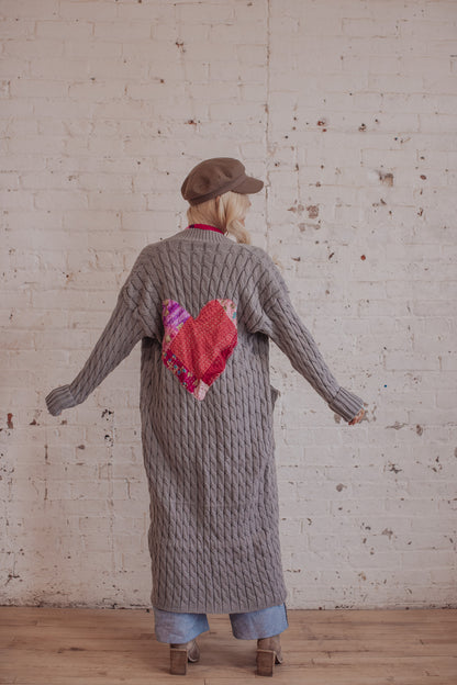 Cable Knit Sari Stone- 3- LRG