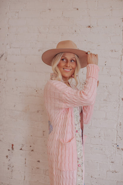Cable Knit - Rosewater - 2- Flower Power