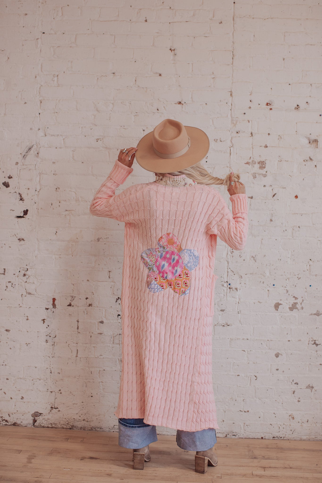 Cable Knit - Rosewater - 2- Flower Power