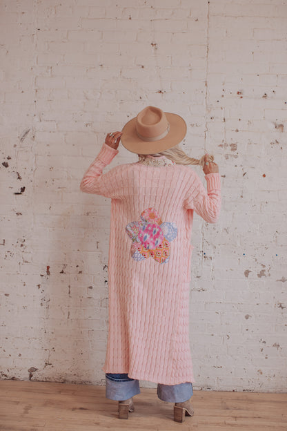 Cable Knit - Rosewater - 2- Flower Power