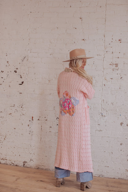 Cable Knit - Rosewater - 2- Flower Power