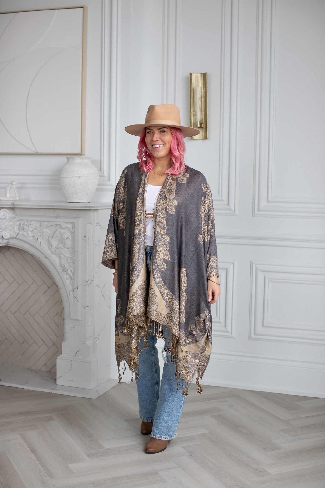Swan Song Kimono- DOVE