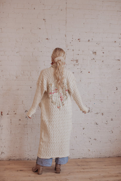 Cable Knit - Apricot Ivory- Linen Heart 3