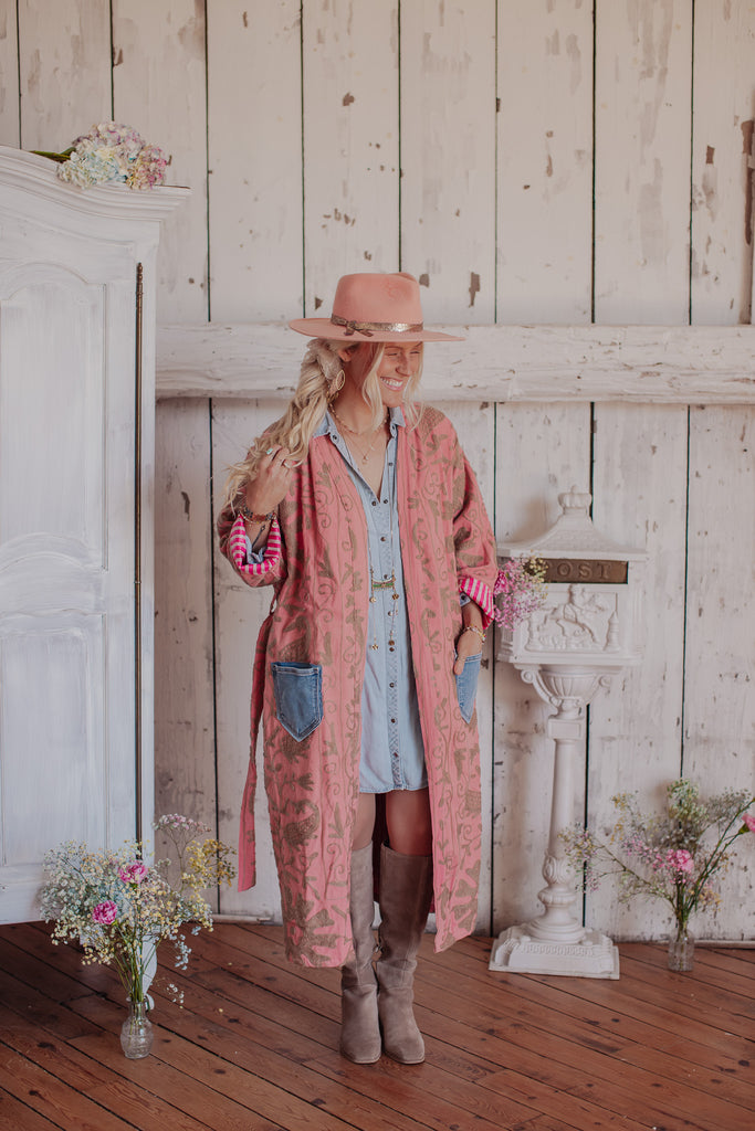 Letters From The Loom - Magic Carpet Jacket W/ Light Denim