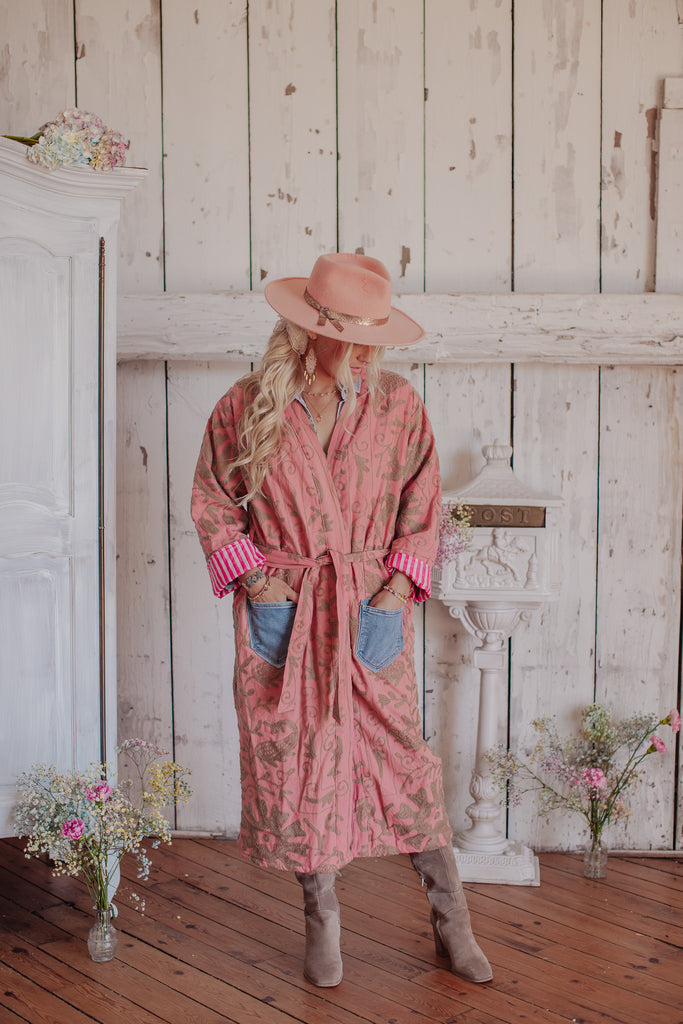 Letters From The Loom - Magic Carpet Jacket W/ Light Denim