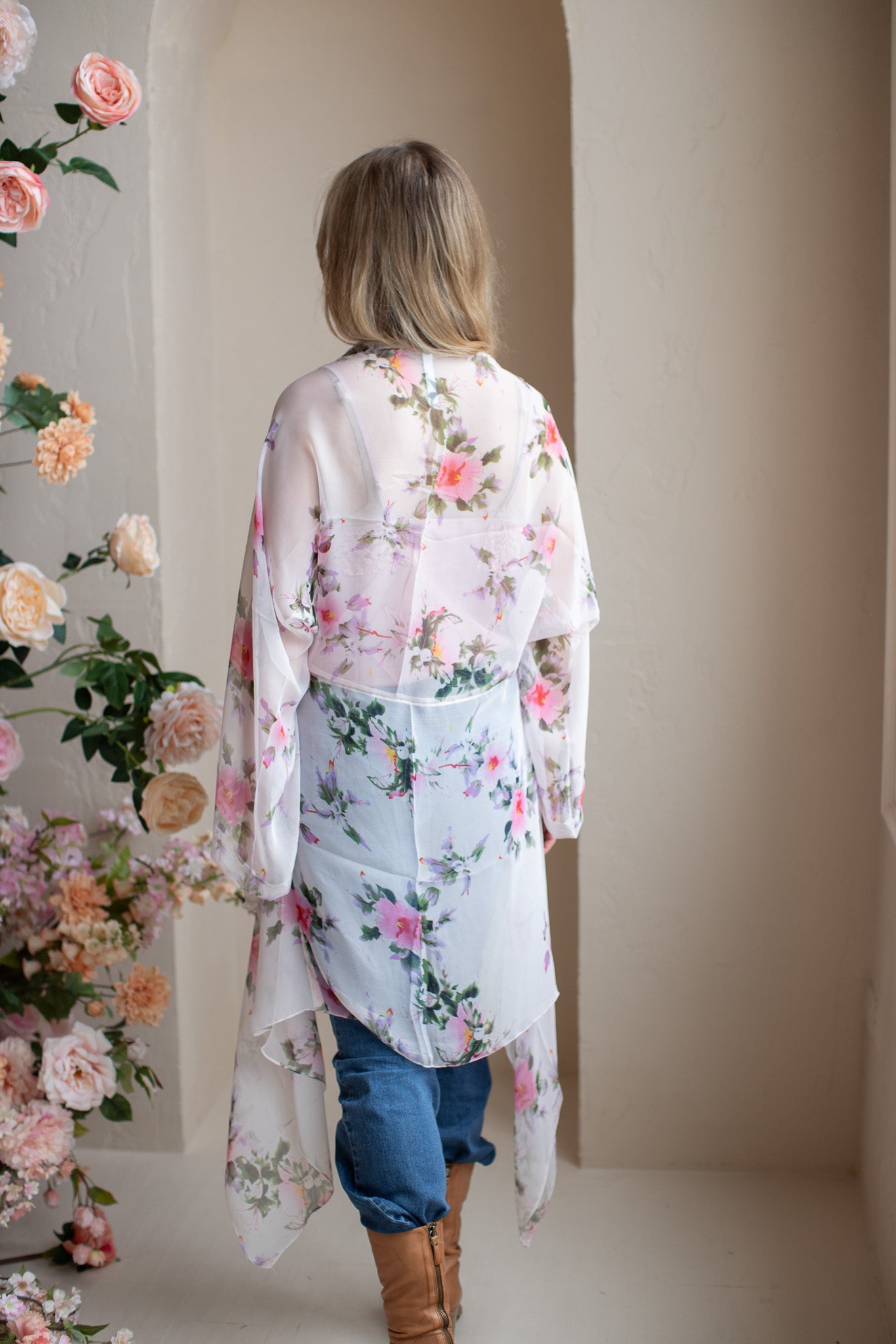 Fleetwood Jacket : hibiscus - I V O R Y