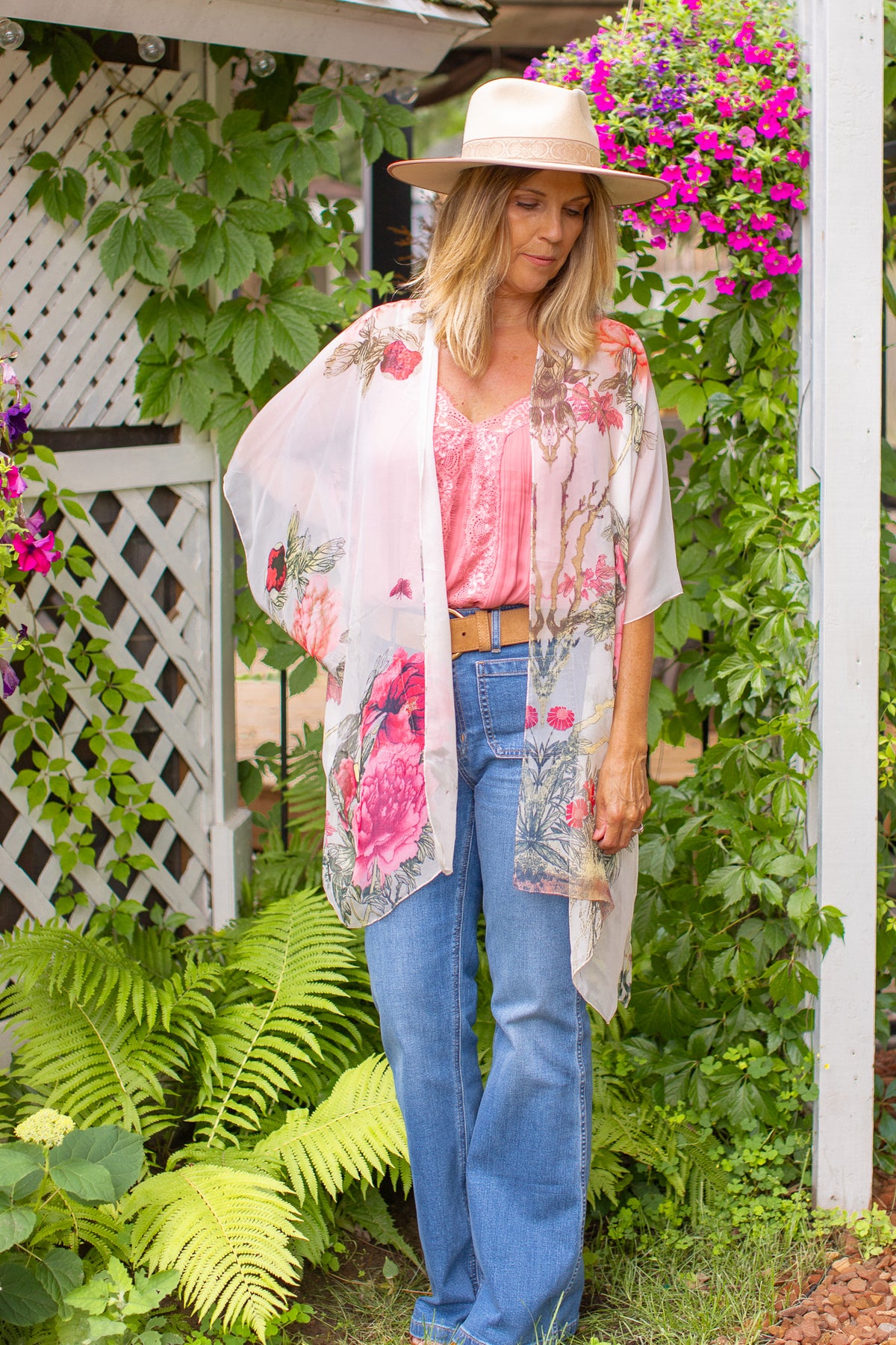 Fleetwood Kimono - Dove Coral
