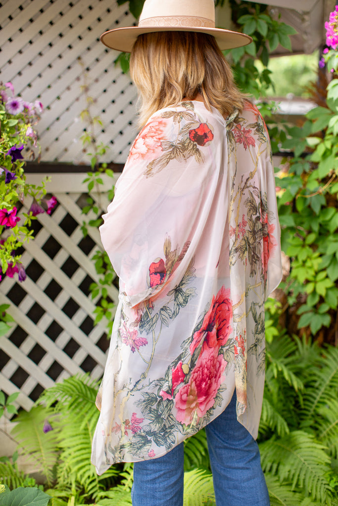 Fleetwood Kimono - Dove Coral