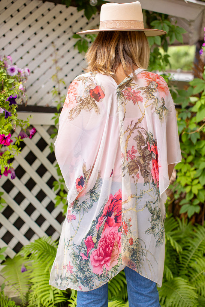 Fleetwood Kimono - Dove Coral