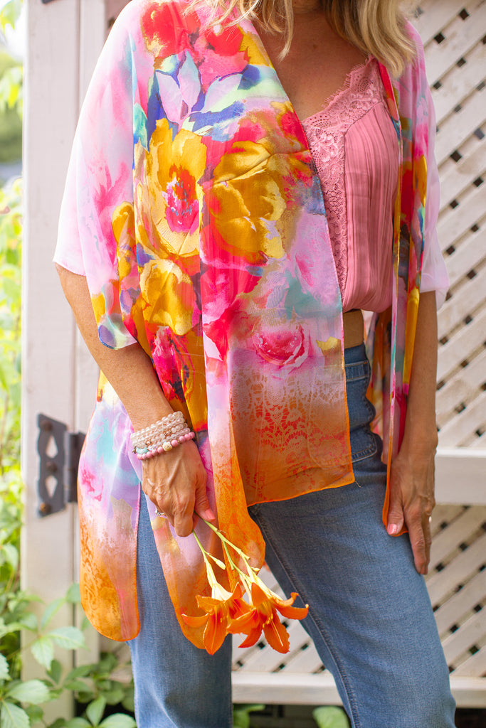 Magnolia Kimono- Sunset