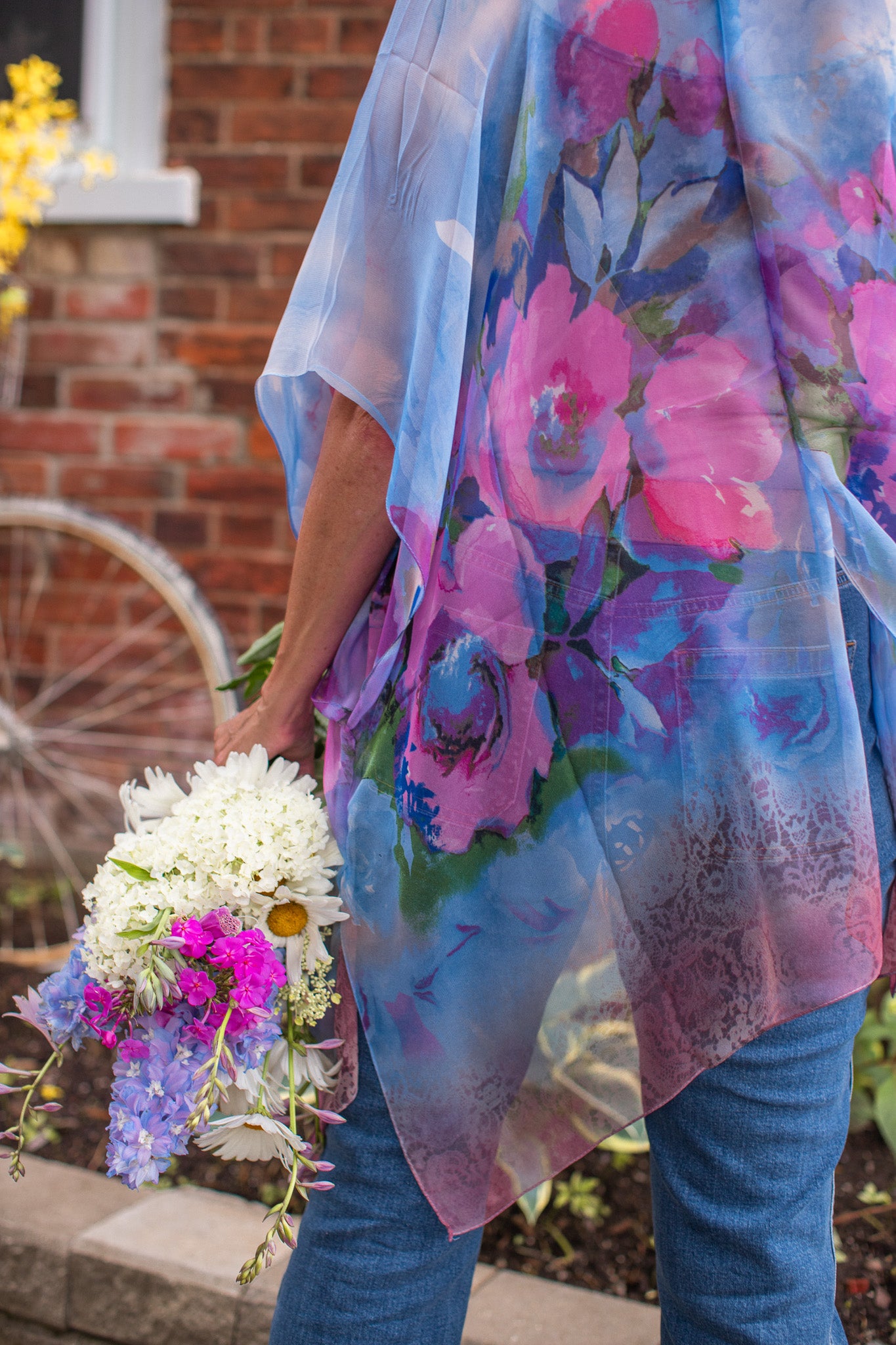 Magnolia Kimono- Periwinkle