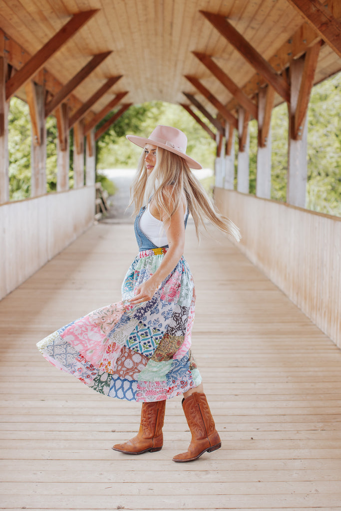 Primrose Patchwork Overall Dress