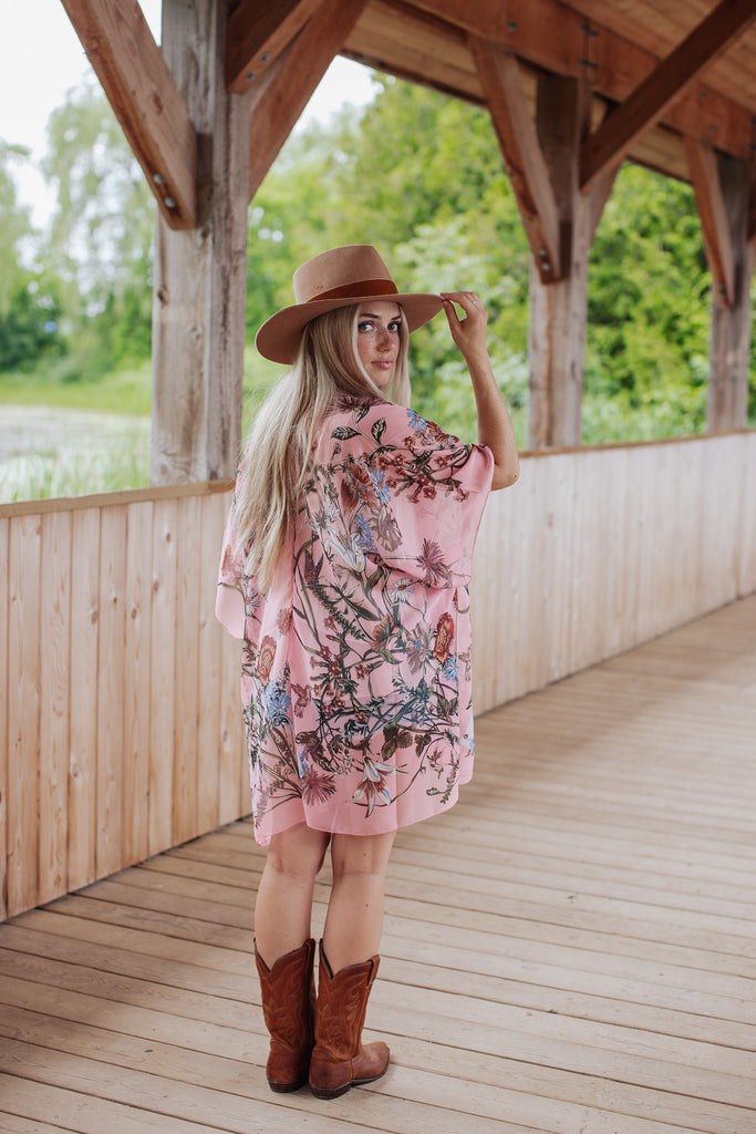 Wild Bloom Kimono - P I N K Y