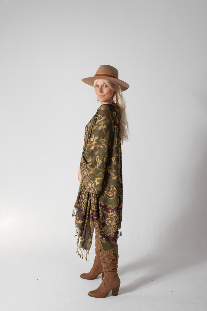 Rosewood Kimono - Olive