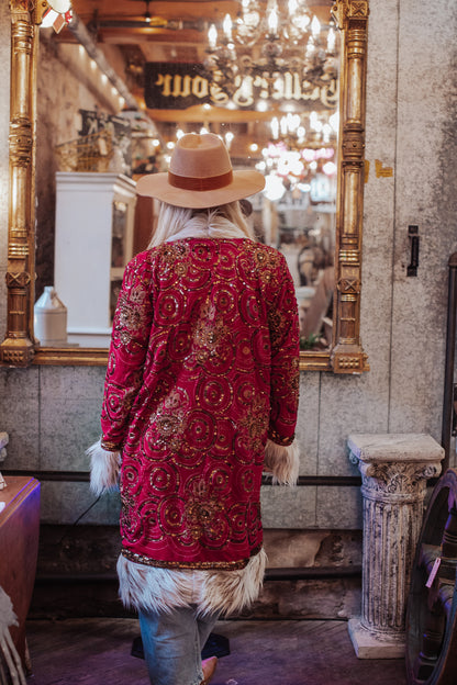 Sagittarius Jacket Long - Rose Petal