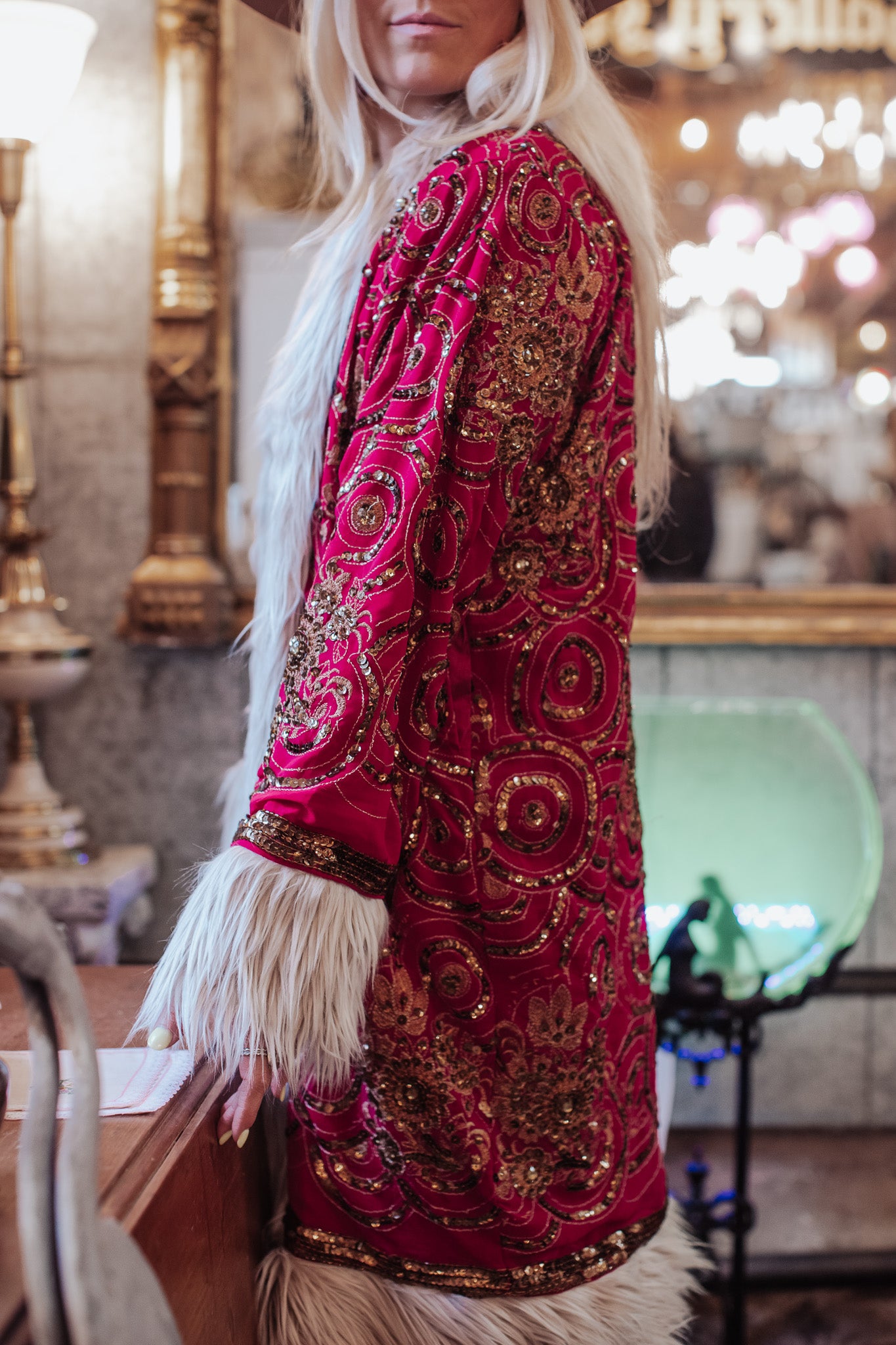 Sagittarius Jacket Long - Rose Petal