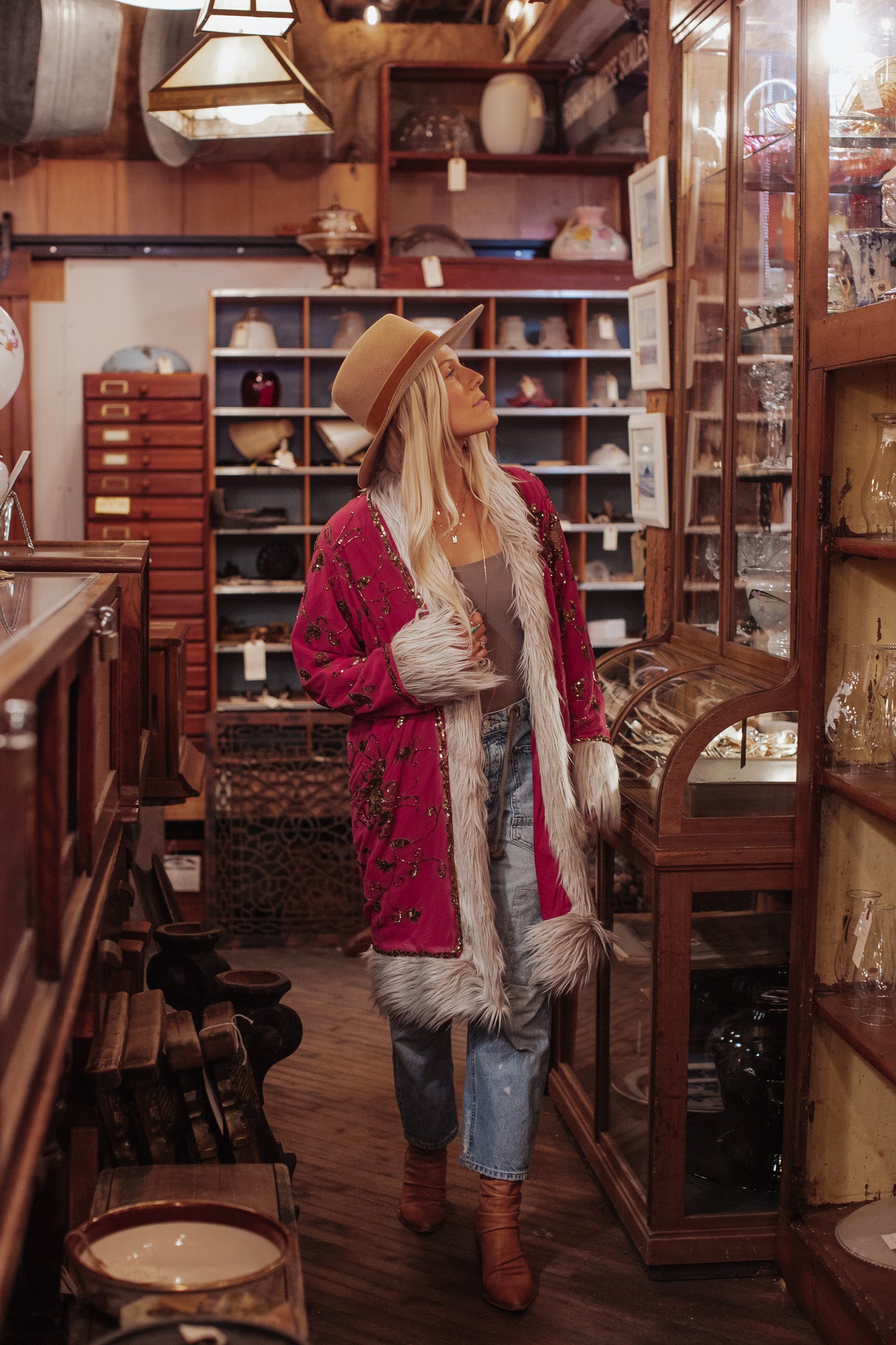 Sagittarius Jacket Long - Rosé Solstice