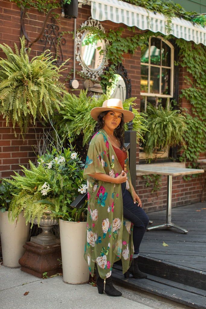 Duster: Spell Kimono -OLIVE