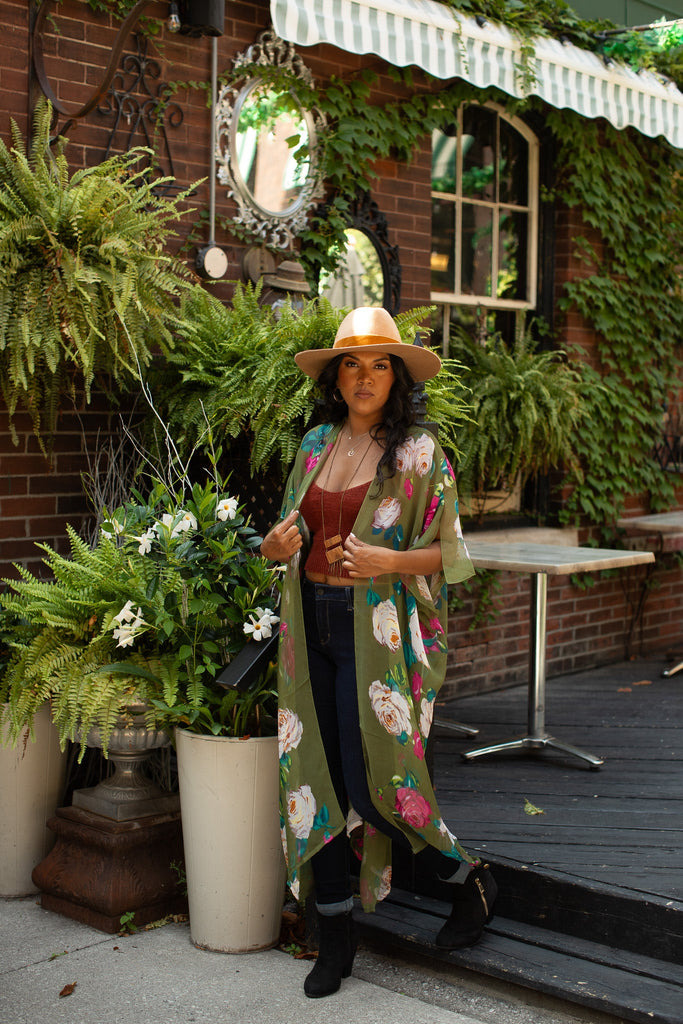 Duster: Spell Kimono -OLIVE