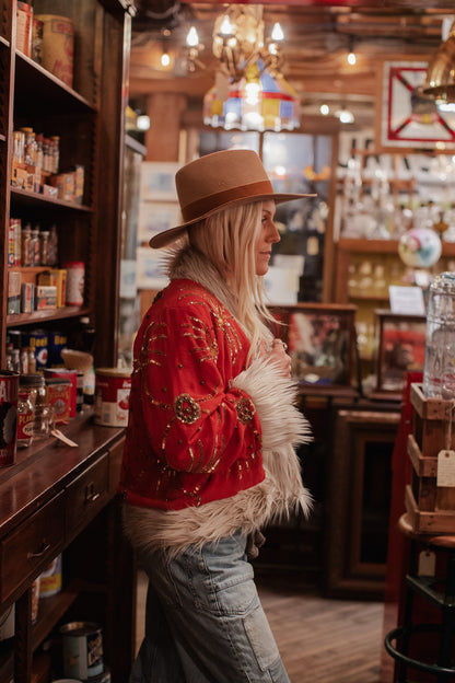 Sagittarius Jacket Short  - Coral