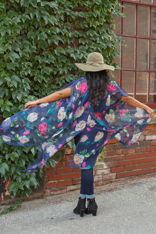Duster: Spell Kimono - NAVY