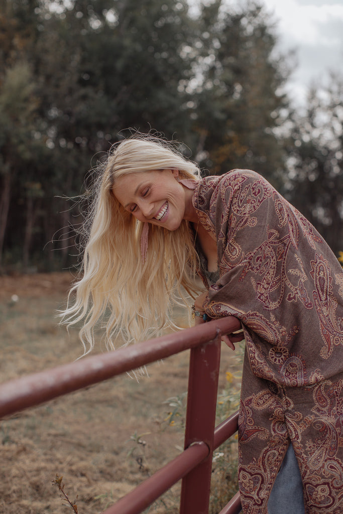 Meadowlight Kimono - Sablewood