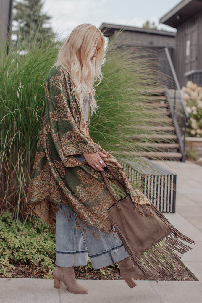 Meadowlight Kimono - Mossy